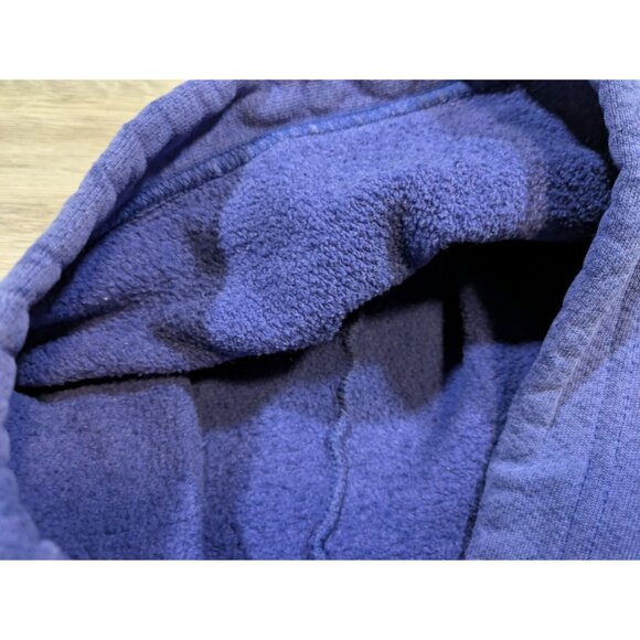 Vintage Nike Center Swoosh Hoodie Men's Large Y2K Silver Tag Rare Blue - Picture 4 of 16